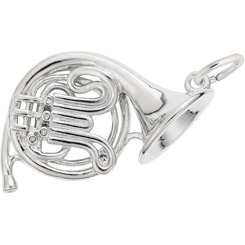 French Horn Charm, Charms for Bracelets and Necklaces